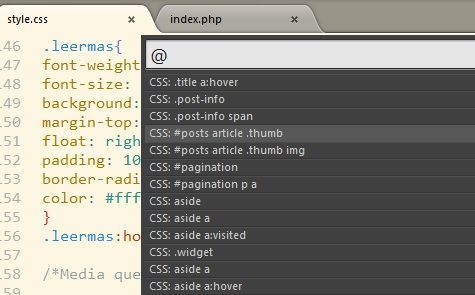 Ponceelrelajado - Sublime trucos buscar selector css