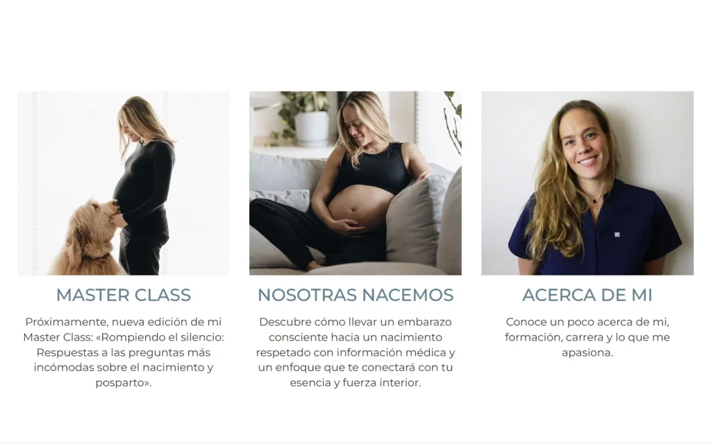 Cursos de la Dra. Cynthia Dickter: sección del sitio