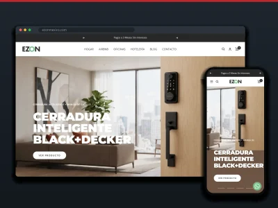 EZON México: sitio en escritorio y móvil