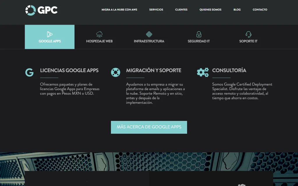 GPC Inc.: página de inicio