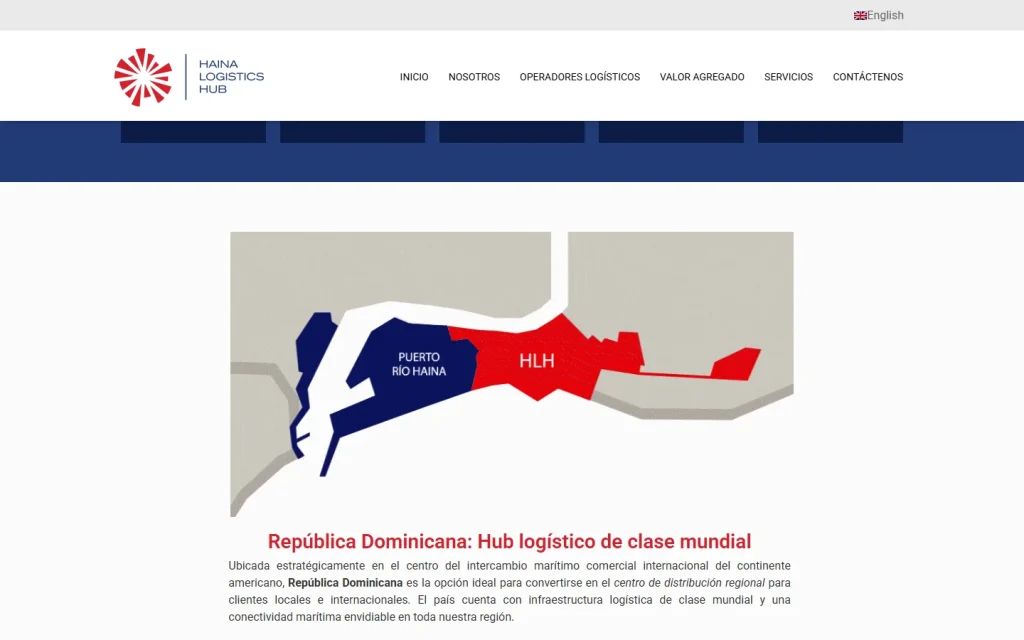 Haina Logistics Hub: sección del sitio