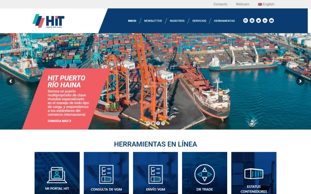 HIT Puerto Río Haina: página de inicio