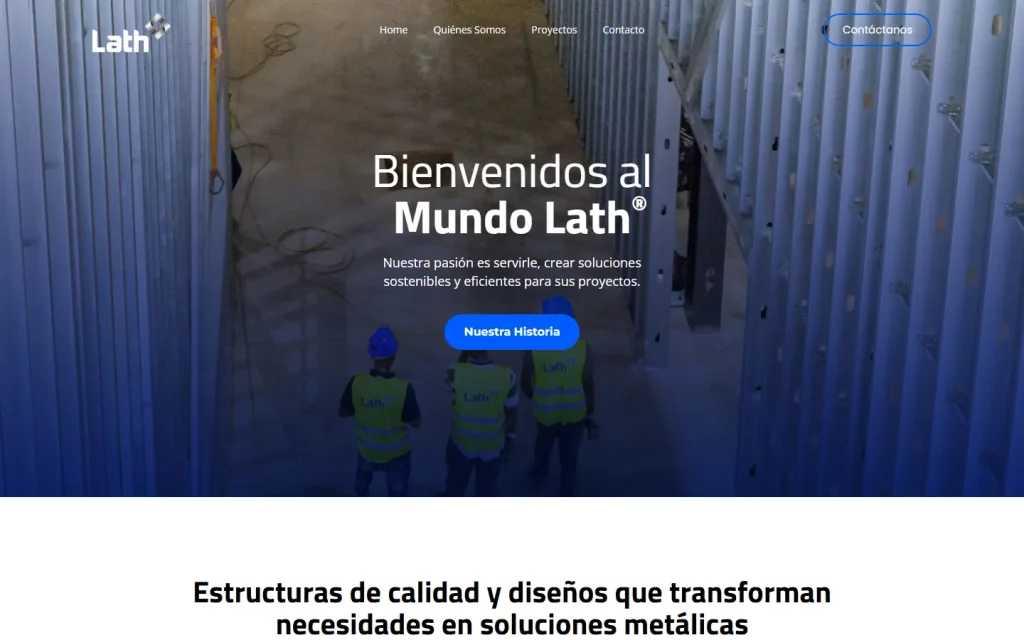 Lath: página de inicio