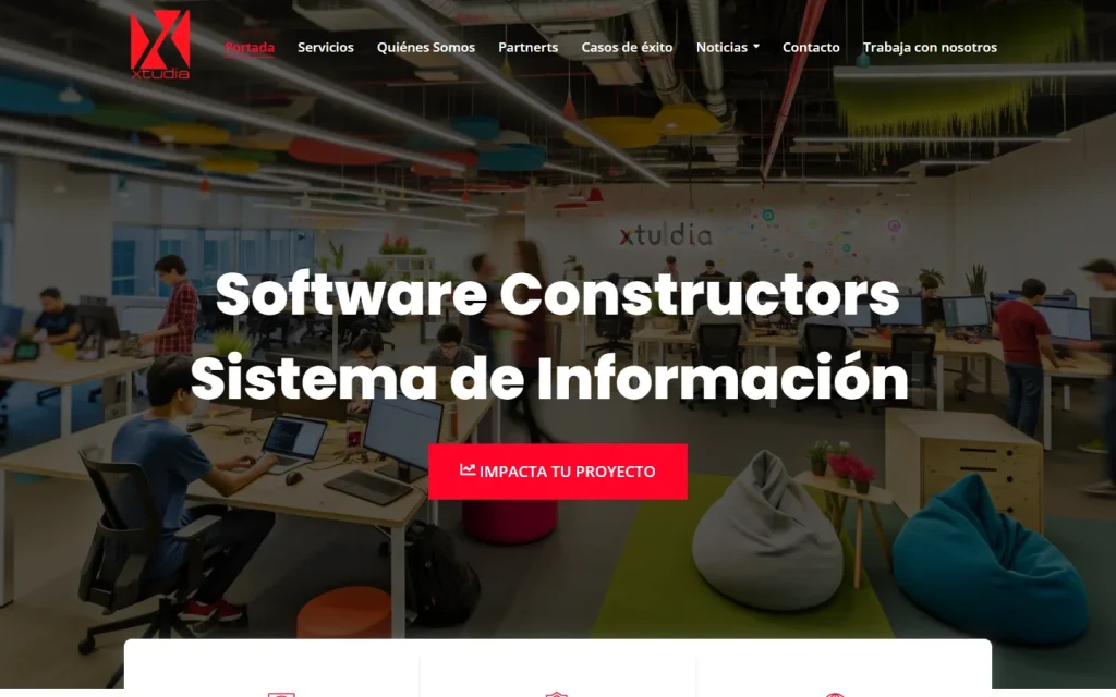 Xtudia: página de inicio